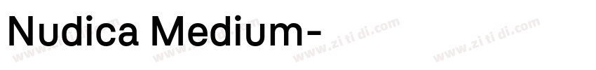 Nudica Medium字体转换